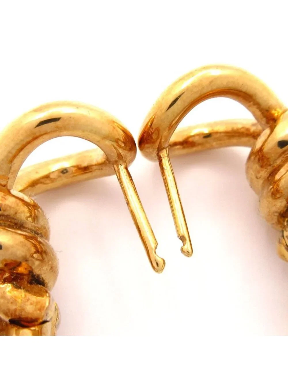 Bottega Veneta Earrings Knot Hoop Gold